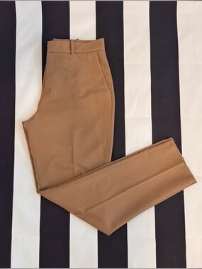 Mango Women's Slim Trousers in Camel